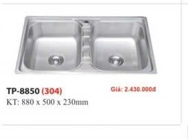 chậu chén tp8850 kt880*500*230mm(gia goc 2430k) có bộ xả