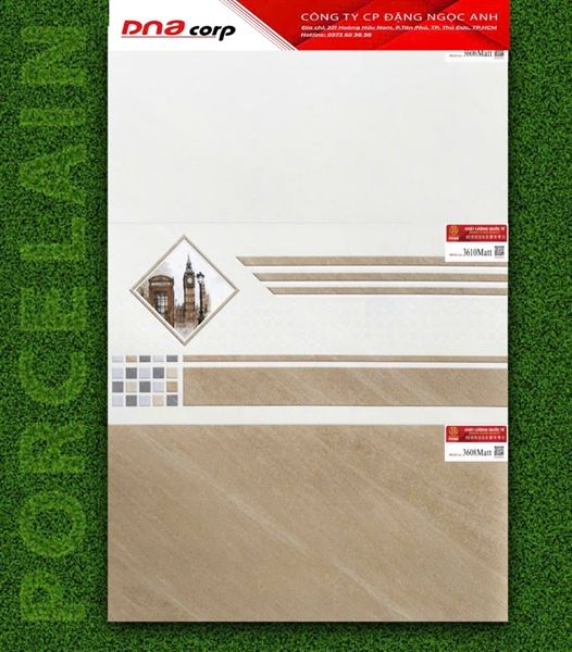 30*60 3606 Gạch ốp tường đá mờ thân Nhạt Prime ( T=8V=1.44M )