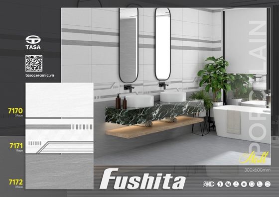 30*60 FST7171 Gạch ốp tường đá mờ viên điểm (1.44m/8v/th)