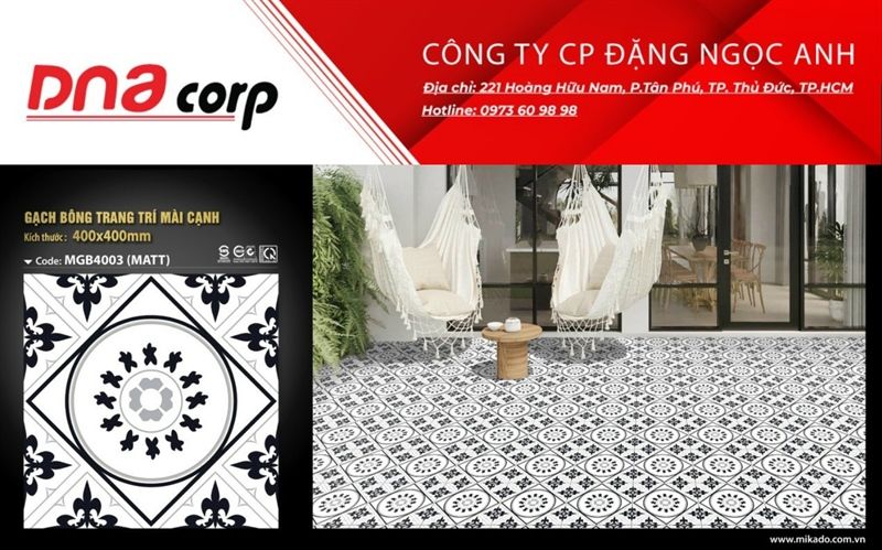 40*40 MGB4003 Gạch sân vườn (T=6V=0.96M)