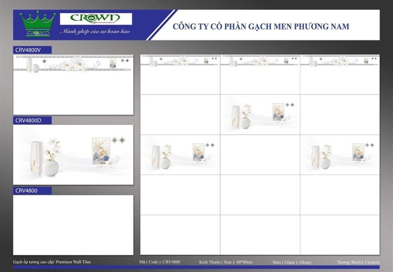 men bóng thân trắng trơn 40*80 pn4800cvr