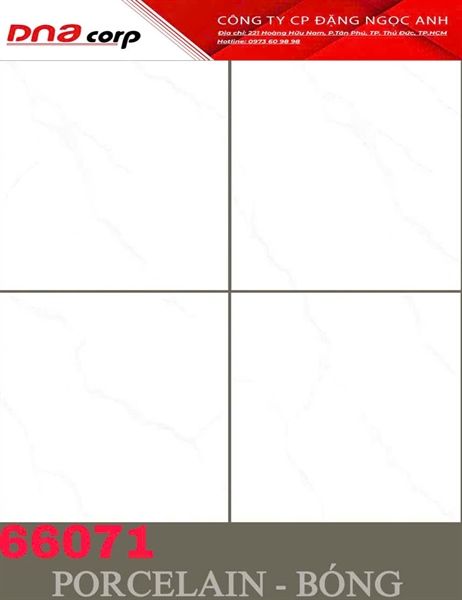 60*60 66071 Gạch lát nền BK Prime (T=4V=1.44M)