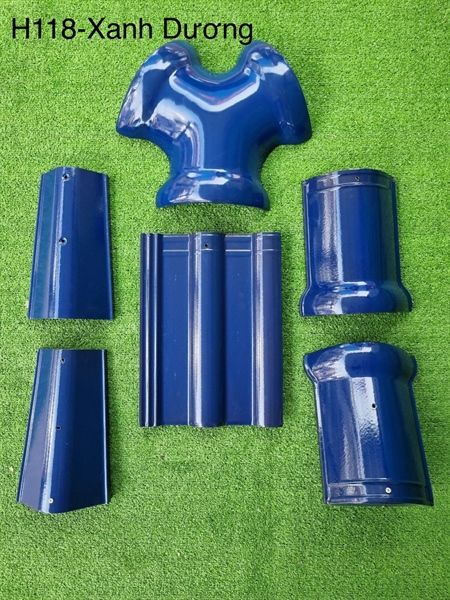 Ngói lợp tráng men Hera H118 Xanh Dương