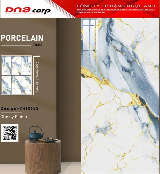 60*120 VH12682 Gạch ốp lát cao cấp Ấn Độ (T=2V=1.44M)
