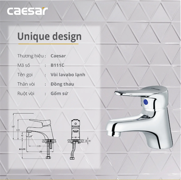 Vòi la lạnh Caesar B111C