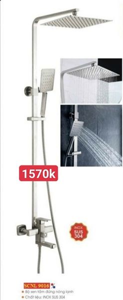 Bộ sen tắm đứng nóng lạnh Inox SUS 304