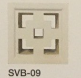 bông gió nghệ thuật SVB09 190*190*65 SECOIN trắng