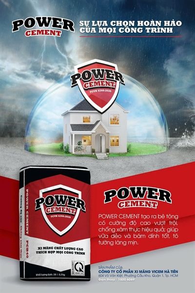 xi măng power cement Vicem Hà Tiên