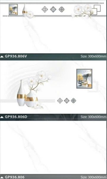 30*60 GP936.806 đá bán sứ BK ốp tường Thân mikado