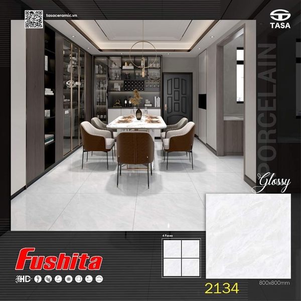 80*80 FST2134 Gạch lát nền đá bóng ( T=3V=1.92M )