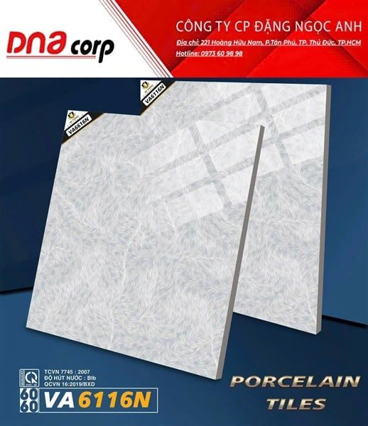 60*60 Gạch lát nền BK VA6116N (T=4V=1.44M)