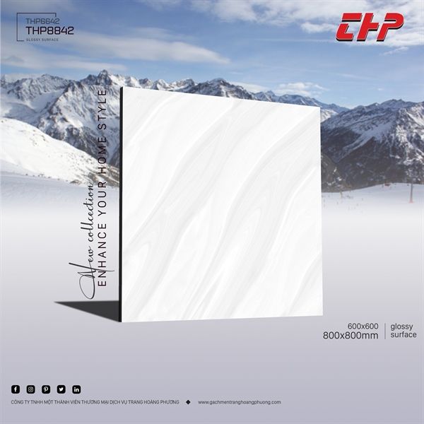 60*60 THP6642 Gạch lát nền đá bk VinceZa (1.44m/4v/th)
