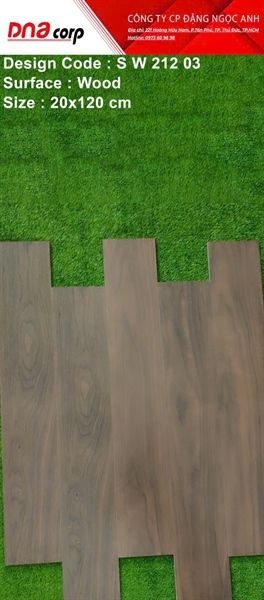 20*120 SW21203 Gạch ốp lát giả gỗ Ấn Độ (T=5V=1.2M)