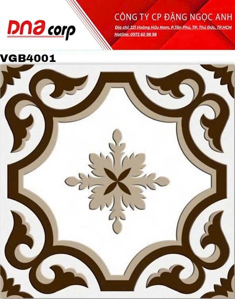 40*40 VGB4001 Gạch trang trí Mikado (T=6V=0.96M)