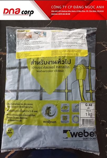 keo màu đen weber g44 th/24kg