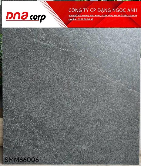 60x60 SMM66006 gạch lát nền, vân đá tự nhiên, bề mặt Men matt mịn ( T4v=1.44m)