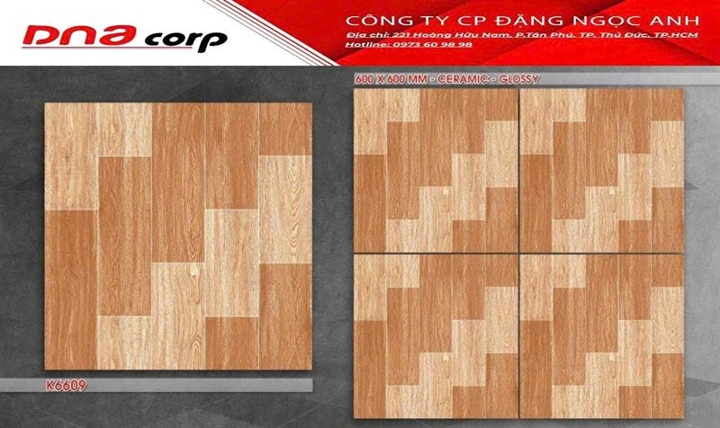 gạch men bóng Kiến hãng pak 60x60 k 6609thùng 4v/ 1.44met