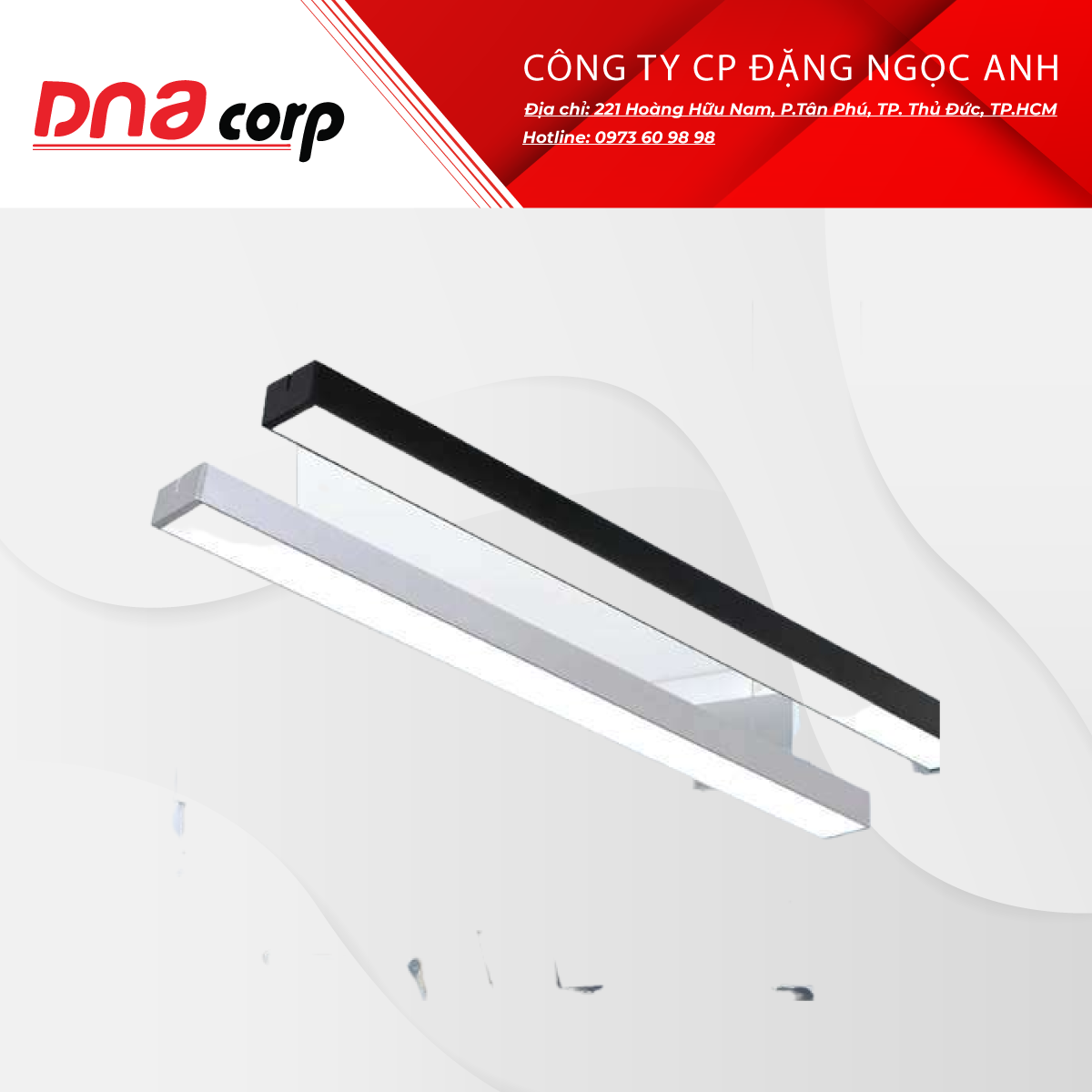 Đèn thả công nghiệp THCN 216 Đen / Trắng