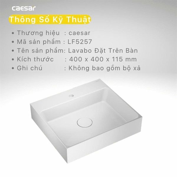 Caesar lavabo đặt trên bàn LF5263