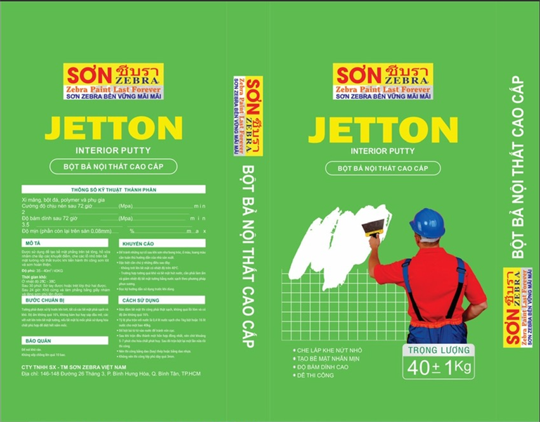 Bột trét trong JETTON (