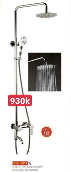Bộ sen tắm đứng nóng lạnh Inox SUS 304