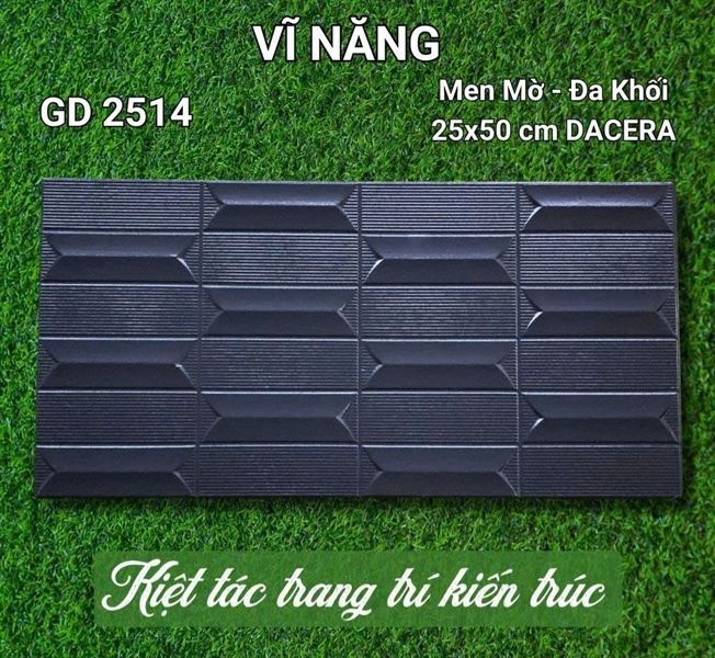 trang trí gd2514 25*50dacera men mờ đa khối