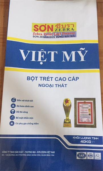 Bột trét Việt Mỹ ngoại thất (zebra)