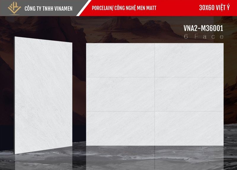 30*60 VNA2 M36001 Gạch lót nền đá mờ VNM ( T=8V=1.44M )