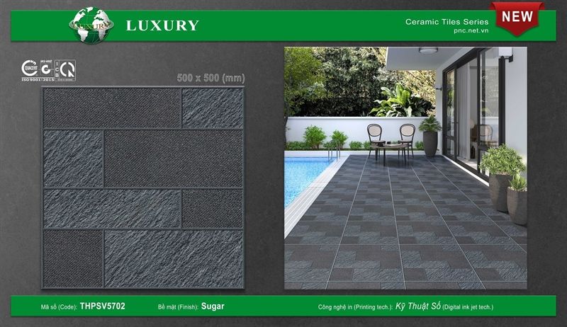 50*50 THP SV5702 Gạch men sân vườn (T=6V=1.5M)