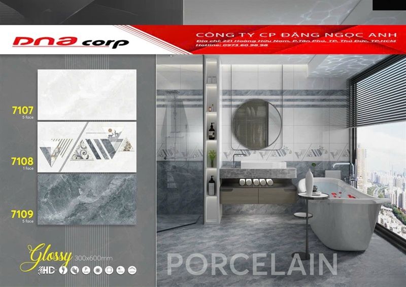 30*60 FST7107 Gạch ốp tường đá Nhạt (1.44m/8v/th)