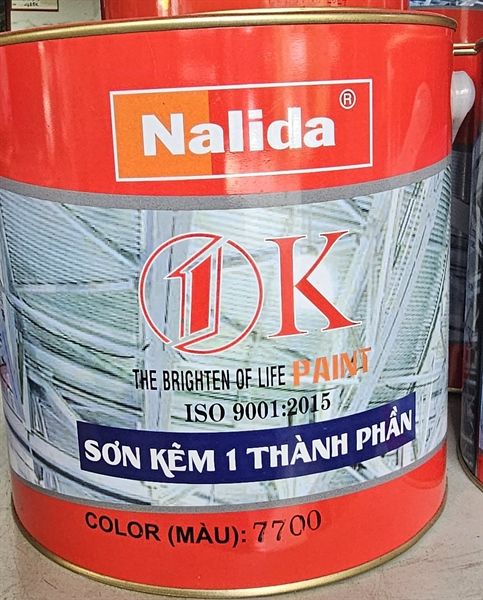 SƠN DẦU MÀU TRẮNG BÓNG NALIDA7700 3KG