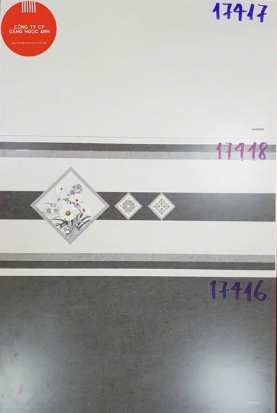 30*60 17416 Gạch ốp tường men mờ màu Đậm Prime