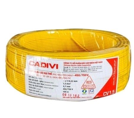 dây điện Cv 1C*1.5mm2 cadivi