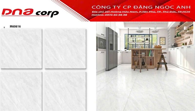 60*60 M60616 Gạch lát nền men bóng (T=4V=1.44M)