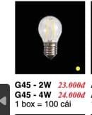 BÓNG ĐÈN G45 4W LED