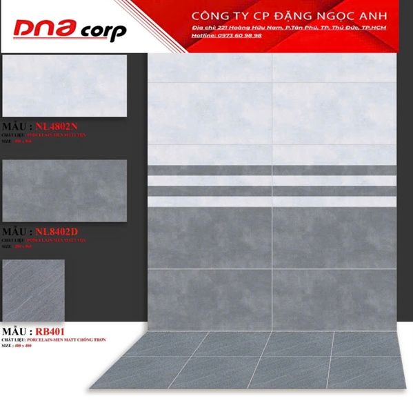 40*80 NL4802N Gạch ốp nhạt đá mờ hàng sale ko xử lý (1.28m/4v/th)