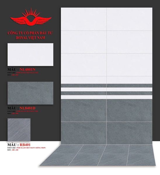 40*80 NL 4801D Gạch ốp Đậm hàng men mờ sale ko xử lý (1.28m/4v/th)
