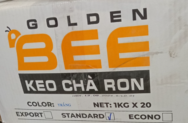 Keo chà ron GOLDEN BEE màu trắng