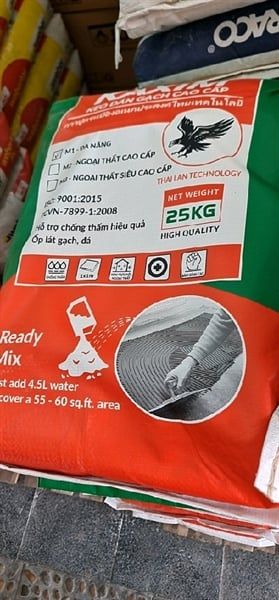 keo dán gạch đa năng kaxim 25kg