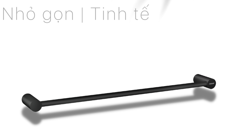 Thanh treo khăn Caesar Q6301B - đen ( 665mm )