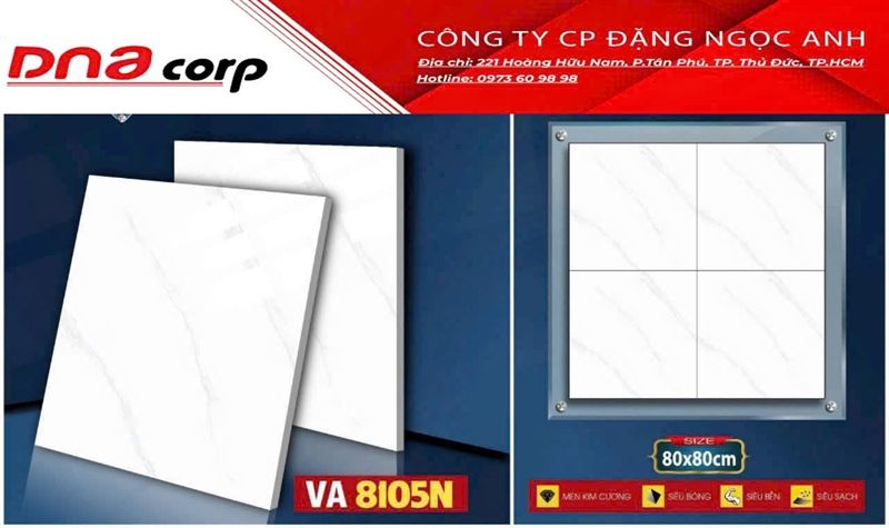 80*80 VA8105N Gạch lát nền đá bk Hà Thanh (1.92m/3v/th)