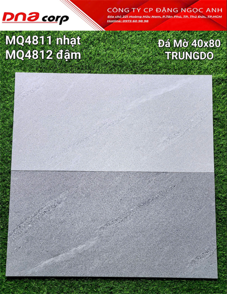 40*80 MQ4812 Gạch ốp lát đá mờ đậm Trung Đô (T=4V=1.28M)