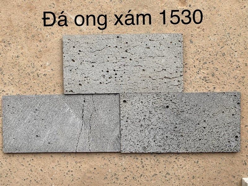 đá tổ ong xám 15*30 dầy 12cm