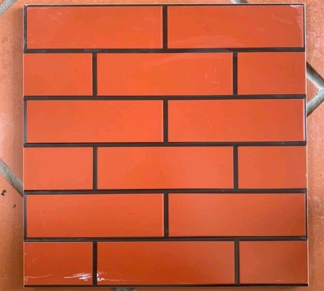 40x40 takao đỏ họa tiết gạch