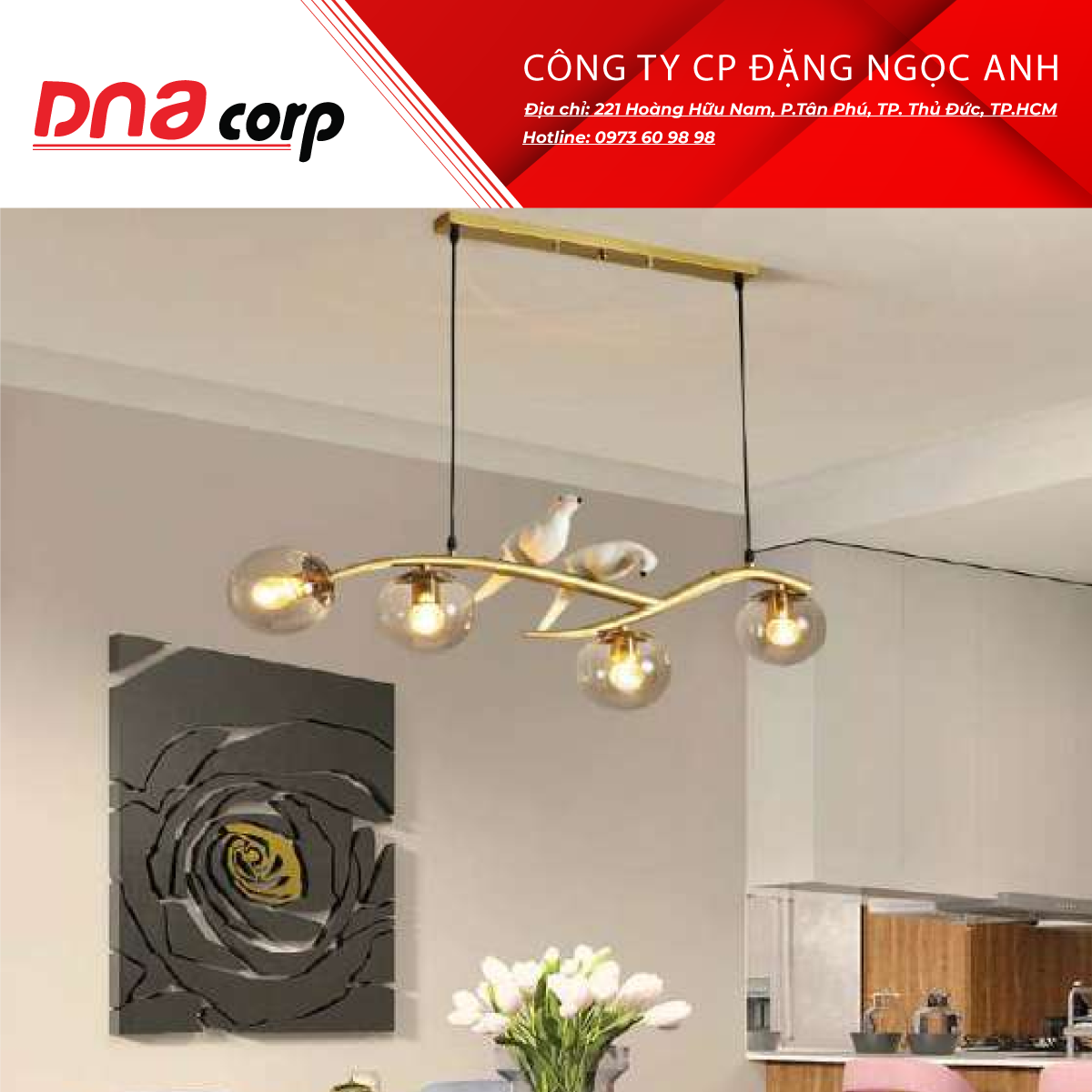  Đèn thả công nghiệp THCN 220 - 21 / Vàng 