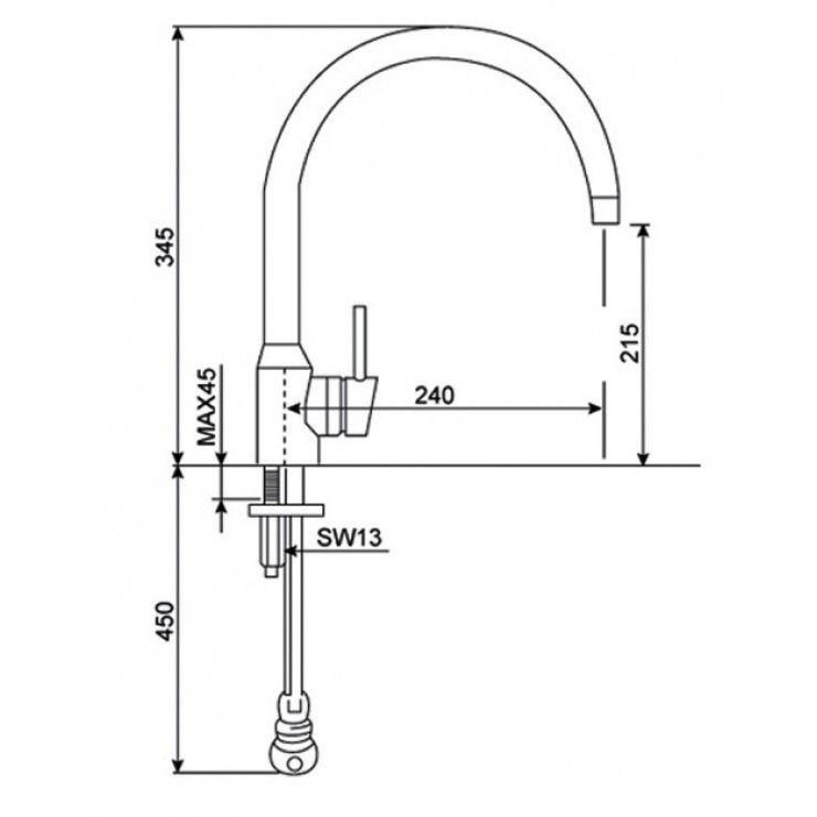  Vòi Rửa Chén American Standard WF-5608 Minimalistic 