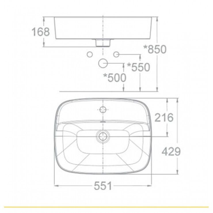  Chậu Rửa Đặt Bàn American WP-0618 Signature 