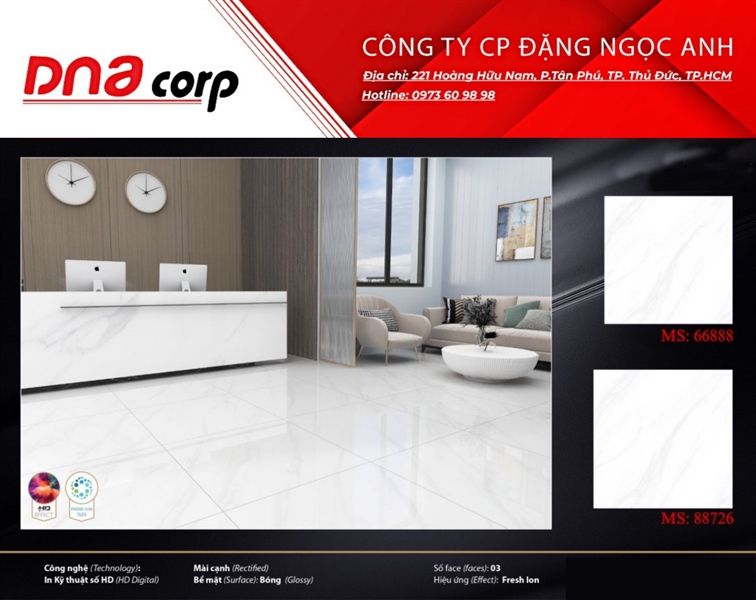 80*80 88726 Gạch lát nền CN lọc không khí Prime