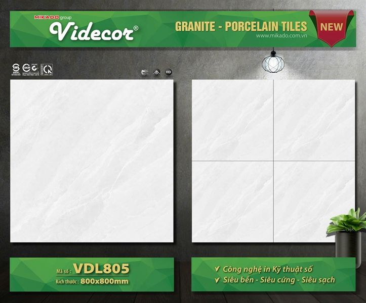 80*80 VDL805 Gạch đá BK lát nền Mikado