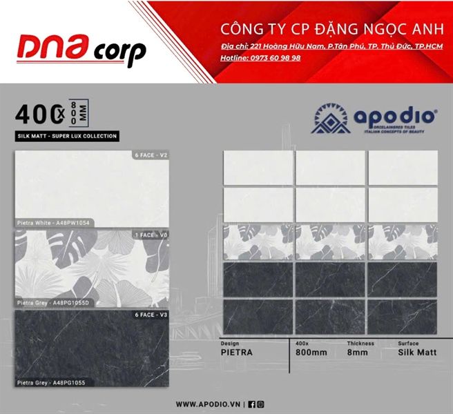 40x80 A48PG1054 Gạch ốp tường, lát sàn - nhạt